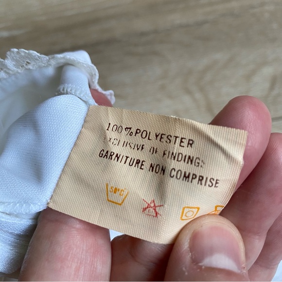 NWT Vintage body suit long sleeve high collar ruffle Victorian feminine - Picture 6 of 13